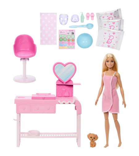 Игрален комплект Mattel Barbie кукла със спа аксесоари, HYV31