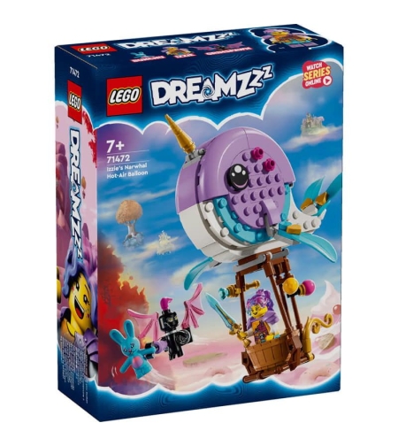 LEGO® DREAMZzz™ Нарвалът на Изи – балон с горещ въздух 71472
