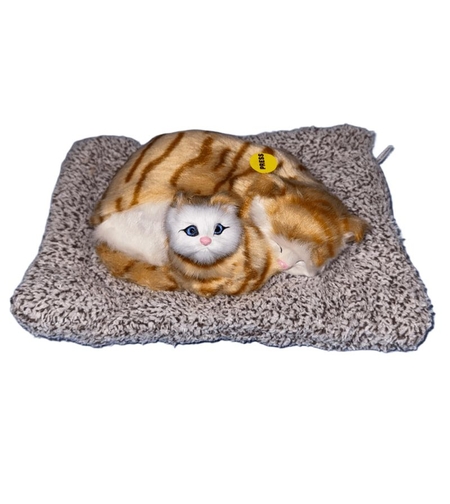 Интерактивна играчка спящи котенца Raya Toys, със звук