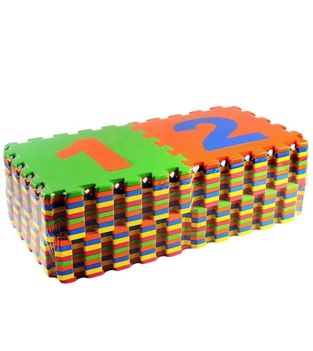 Пъзел за земя 30301 Raya Toys с цифри и букви на латиница, 36 части