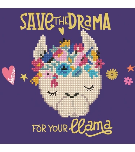 Диамантен гоблен - Картина с кристали LLAMA Diamond Dotz