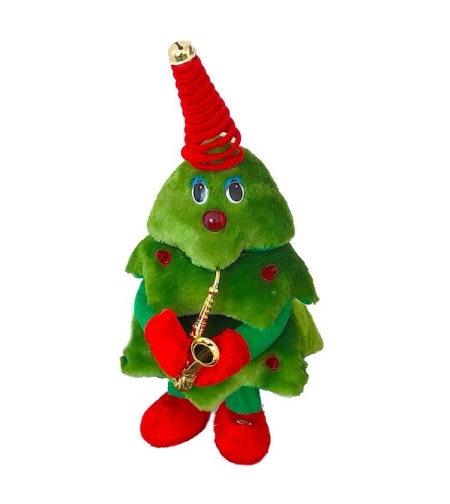Танцуваща, пееща и светеща Коледна елха Raya Toys 33 см