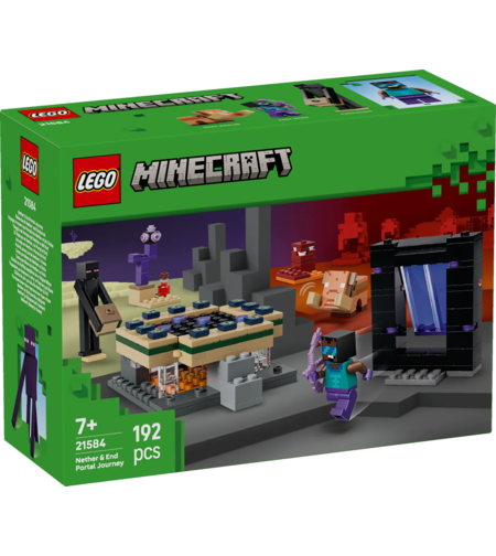 LEGO® Minecraft® Пътешествие през портала към Ада и Края 21584
