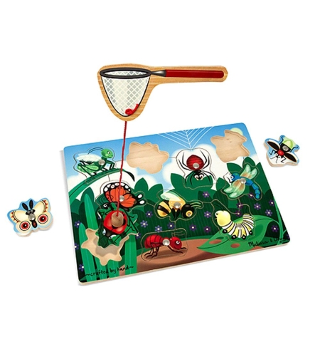 Дървен пъзел Melissa&Doug Магнитно кепче за буболечки 13779