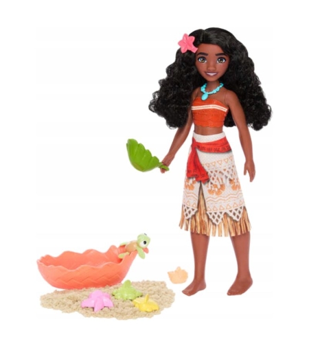 Кукла Mattel Disney Princess Vaiana, с домашен любимец, 27 см.