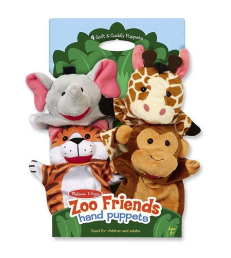 Петрушки за куклен театър Melissa and Doug Сафари 4 броя 19081