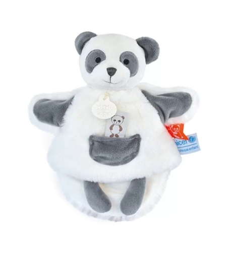 Петрушка за куклен театър Doudou UNICEF Панда 25 см, DC3990