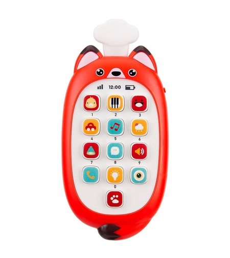 Бебешки телефон с гризалка Raya Toys Bei Bi Mobile, с музика и звуци
