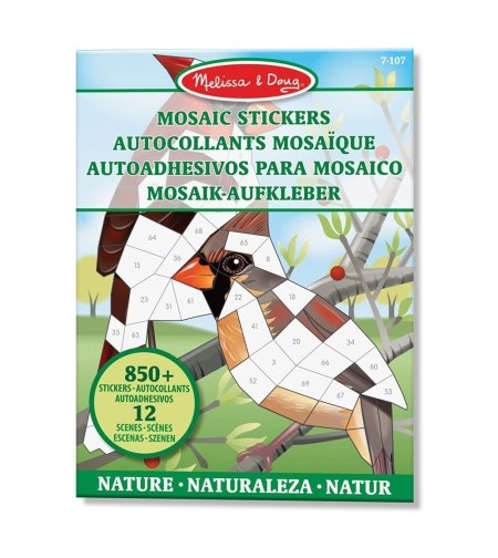 Книжка - мозайка със стикери Природа Melissa and Doug 40162
