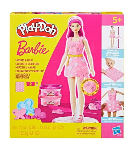 Игрален комплект Hasbro Play-Doh Barbie за тоалети и прически, G1357