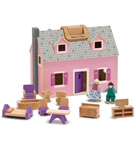 Дървена къща с обзавеждане Melissa and Doug 13701