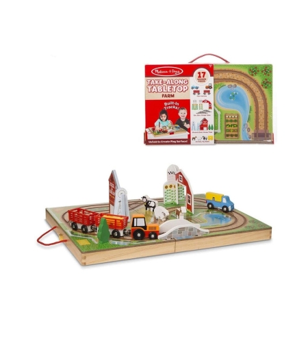 Дървен комплект в куфарче - Ферма Melissa and Doug 40142