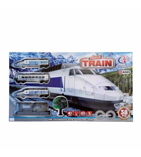 Влак на батерии Raya Toys Track Train 512 см.