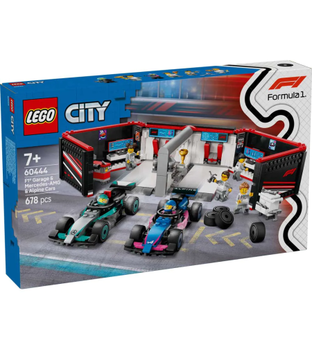 LEGO® City F1® Гараж с коли Mercedes-AMG и Alpine 60444