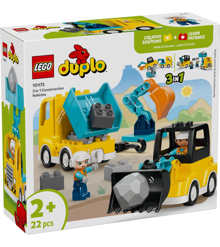 LEGO® DUPLO® Town Строителни машини 3 в 1 10475