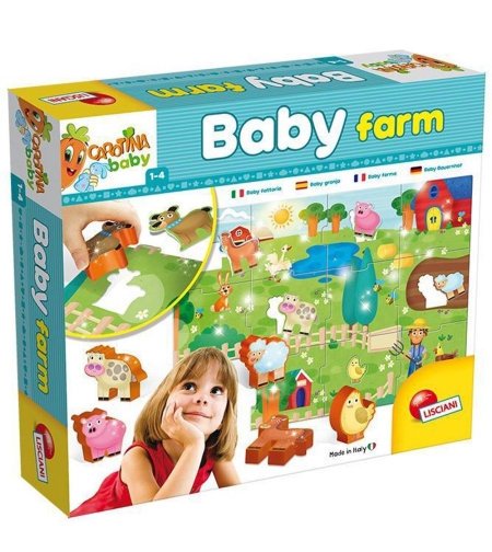 Детски пъзел-игра Lisciani Фермата Carotina Baby 67848