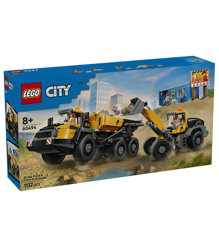 LEGO® City Самосвал и товарач с челно товарене 60494