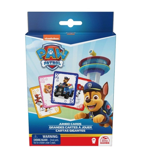 Карти за игра Spin Master Paw Patrol Jumbo Cards
