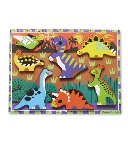 Дървен пъзел Melissa and Doug Динозаври 13747