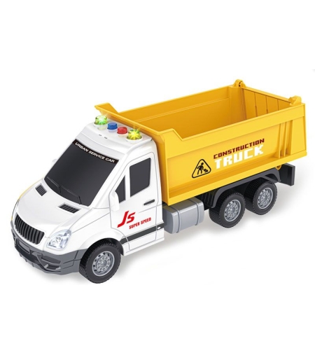 Детски камион самосвал Raya Toys Truck Car с музика и светлини, 1:16