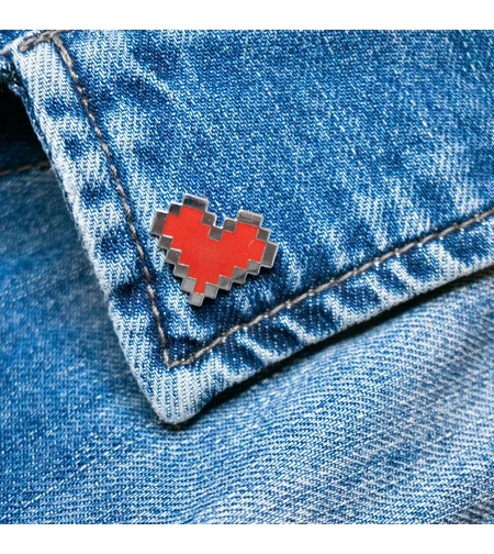 Значка - Пин - Creative Goodie - Pixel heart - red
