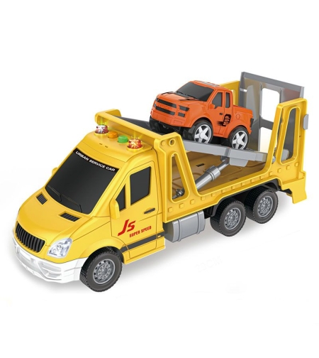 Детски камион пътна помощ Raya Toys Truck Car с музика и светлини, 1:16