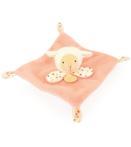 Плюшена играчка за гушкане Doudou Les Rikikis овца 19 см, DC4156