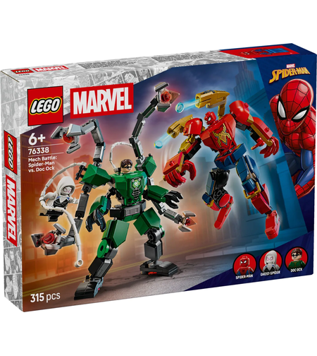 LEGO® Marvel Битка с роботи Спайдърмен срещу Док Ок 76338