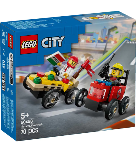 LEGO® City Кола за пица срещу пожарна кола 60458