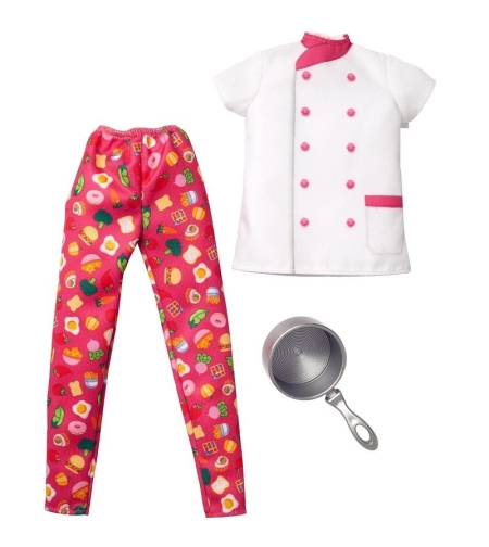 Комплект дрехи за кукла Mattel Barbie Career, Готвач