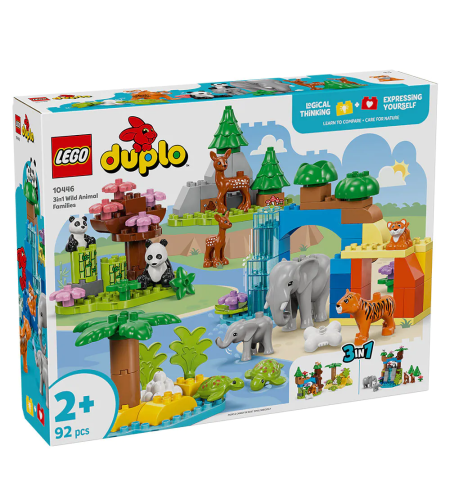 LEGO® DUPLO® Семействата на дивите животни „3 в 1“ 10446