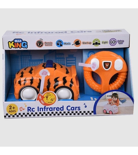 Кола с дистанционно Raya Toys Тигър, със звуци и светлини