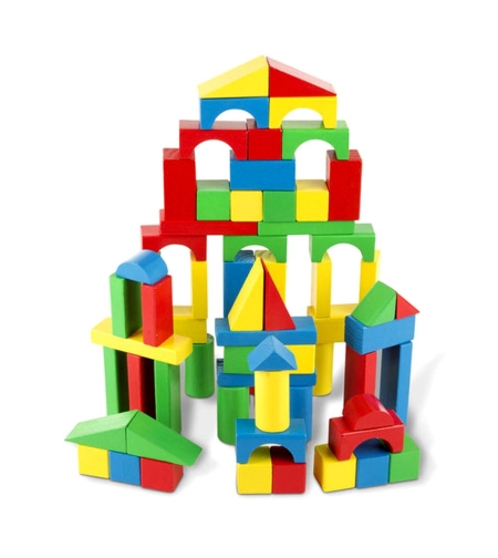 Melissa and Doug Дървени блокчета 100 броя 10481
