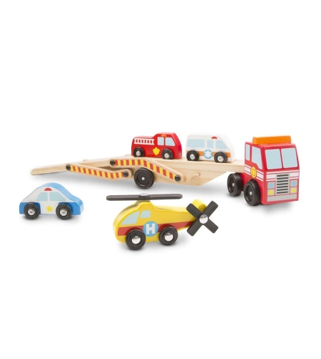 Автовоз Melissa&Doug с коли за спешна помощ 14610