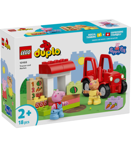 LEGO® DUPLO® Peppa Pig Трактор и пазар 10468