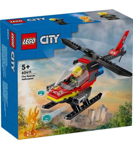 LEGO® City Спасителен пожарникарски хеликоптер 60411