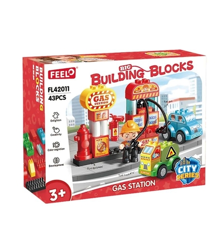 Конструктор Feelo City Series Бензиностанция, 43 ч.