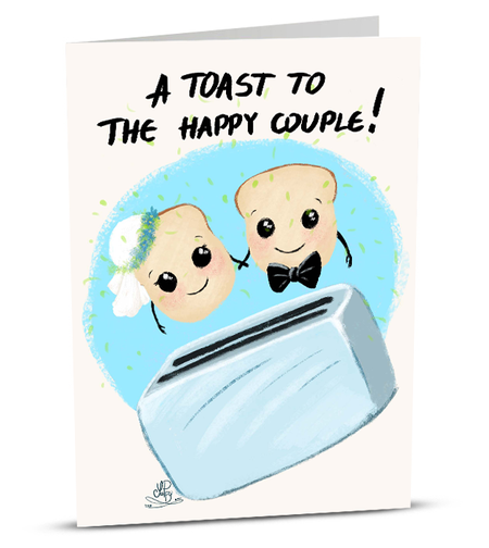 Поздравителна картичка iGreet - Happy Toaster