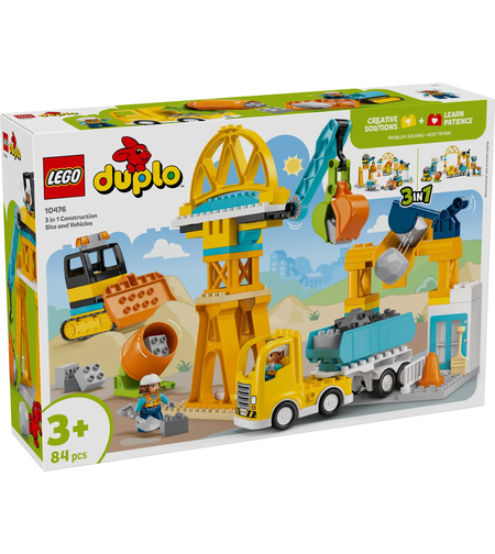 LEGO® DUPLO® Town Строителна площадка и машини 3 в 1 10476