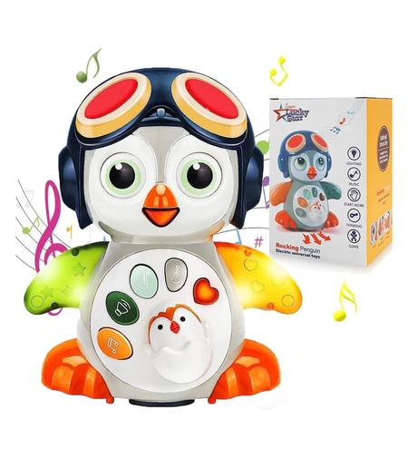Бебешко интерактивно пингвинче Raya Toys Rocking Penguin, с музика и звуци