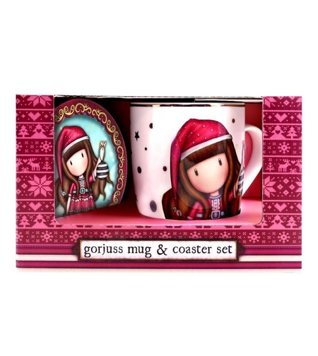 Комплект чаша с подложка - Santoro Gorjuss Merry and Bright - Tis The Season