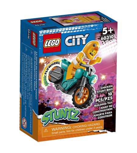 LEGO® City Stuntz Мини фигурка Каскадьорски мотоциклет пиле 60310