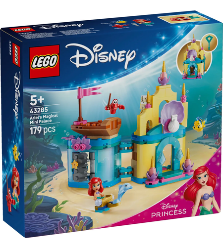 LEGO® Disney Princess Вълшебният минидворец на Ариел 43285