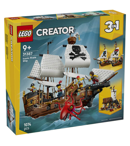 LEGO® Creator Емблематичен пиратски кораб 31387