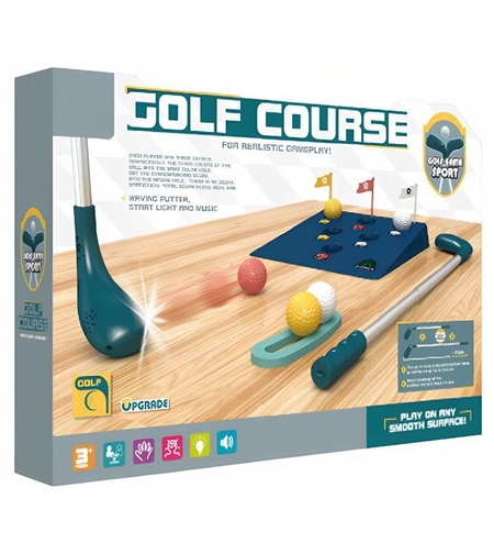 Детски мини голф с рампа Raya Toys Golf Course, с музика и светлини