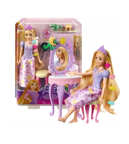 Кукла Mattel Disney Princess Rapunzel, с тоалетка и аксесоари