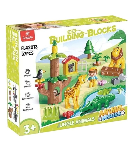 Конструктор Feelo Animal Series Jungle Animals, 37 ч.