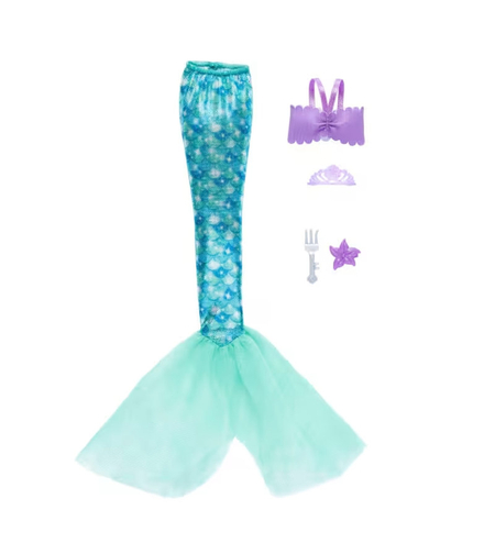 Игрален комплект Mattel Disney Princess костюм за русалка Ariel, JGX78
