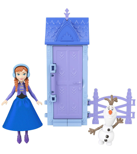 Игрален комплект Mattel Disney Frozen Arendelle Village, мини кукла с аксесоари, JFG19 асортимент