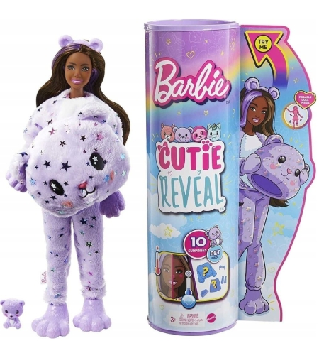 Кукла изненада Mattel Barbie Cutie Reveal Teddy Bear с 10 изненади